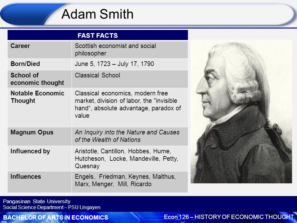 Economic Thought Before Adam Smith
